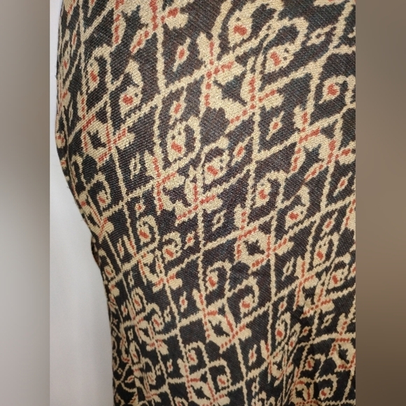 LAUREN SILK WOOL FAUX WRAP SKIRT - Picture 11 of 11